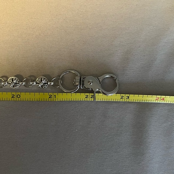 Chrome Hearts Silver Chain For Belt Loops Chain Wallet Gothic Cross & Dagger - Picture 5 of 7